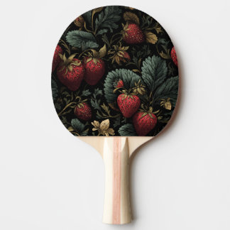 Pala De Ping Pong Dunkles Erdbeermuster – Ping Pong Paddle