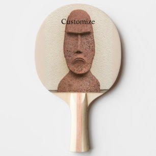 Pala De Ping Pong Easter Island Moai Head Thunder_Cove
