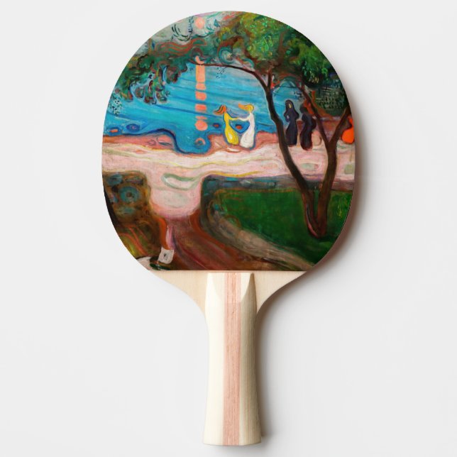 Pala De Ping Pong Edvard Munch - Baile en la playa (Anverso)