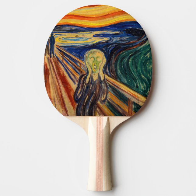 Pala De Ping Pong Edvard Munch - El Grito 1910 (Anverso)