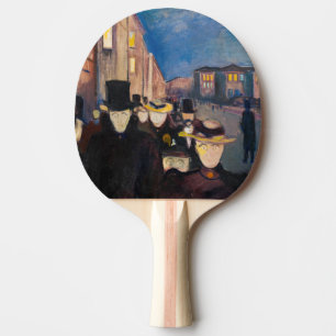 Pala De Ping Pong Edvard Munch - Por la noche en la calle Karl Johan
