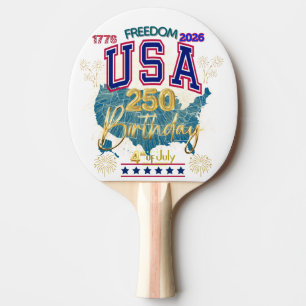 PALA DE PING PONG EE. UU. 250 AÑOS DE LIBERTAD