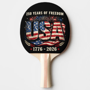 Pala De Ping Pong EE. UU. 250 Años de Libertad   1776–2026 Patriota