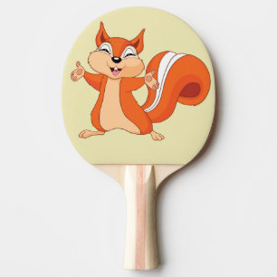 Pala De Ping Pong Efervescente la ardilla juguetona