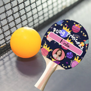 Pala De Ping Pong El amor al espacio nombre personalizado y foto col