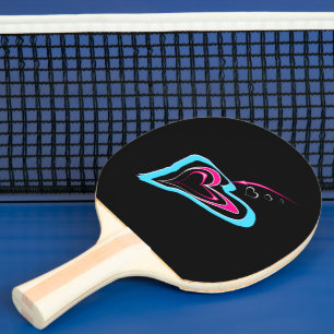 Pala De Ping Pong El amor es un rastro de corazones