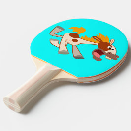 Pala De Ping Pong El animado Personalizado Pinto Horse Ping Pong Pad