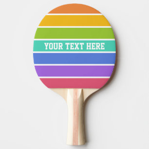 Pala De Ping Pong El arco iris colorea la paleta de encargo del