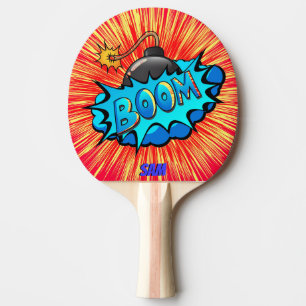 Pala De Ping Pong ¡El auge de la bomba al estilo cómico pop! Perso