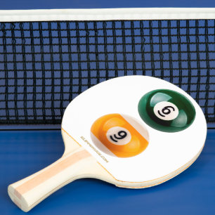 Pala De Ping Pong El billar duro 69 de SlipperyJoe con una bola de b