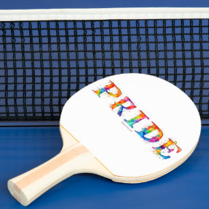 Pala De Ping Pong El colorido y creativo texto temático del Orgullo