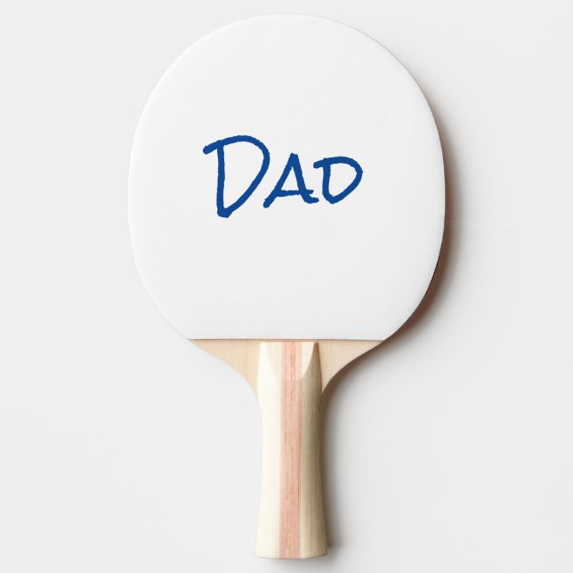 Pala De Ping Pong El día del padre simple azul (Anverso)