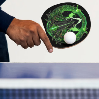 Pala De Ping Pong El Emblema De Los Parques Grim Reaper En Verde6