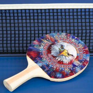 Pala De Ping Pong El Espíritu De 1776, 2026 Águila Roja de Fuegos Ar