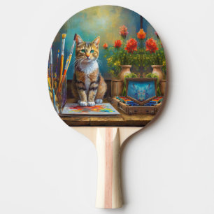 Pala De Ping Pong El gato artístico