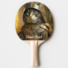 Pala De Ping Pong El gato Samurai. Personalizar.