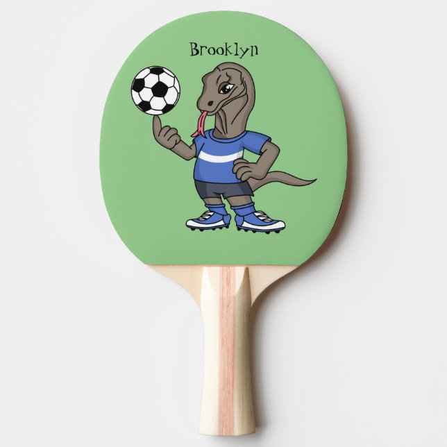 Pala De Ping Pong El gracioso personalizado de fútbol del dragón Kom (Anverso)