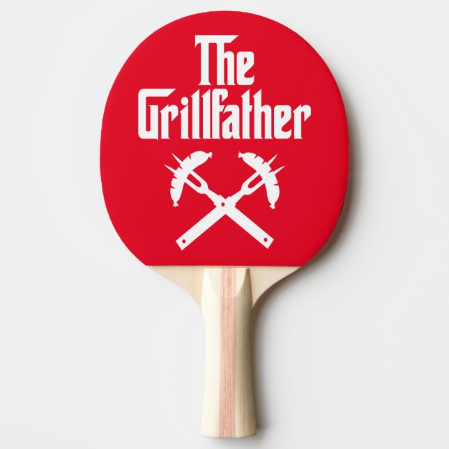 Pala De Ping Pong El Grillfather Con Perros Calientes (Anverso)