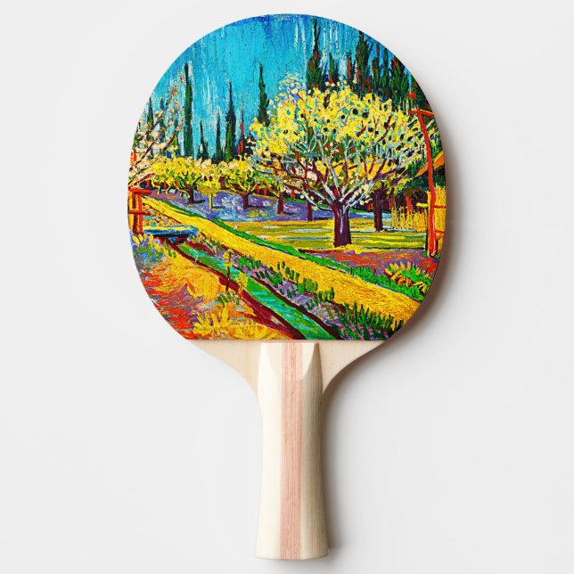 Pala De Ping Pong El huerto rodeado por los cipreses Vincent Van Gog (Anverso)