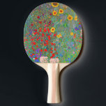 Pala De Ping Pong El jardín de la granja Gustav Klimt con girasoles<br><div class="desc">El jardín de la granja de Gustav Klimt con Sunflowers Ping Pong Paddle.</div>