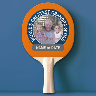 Pala De Ping Pong El mejor naranja de fotografía del abuelo del mund