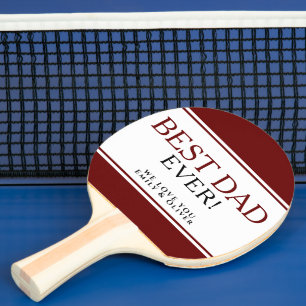 Pala De Ping Pong El mejor papá en el moderno Día del Padre Negro Ro