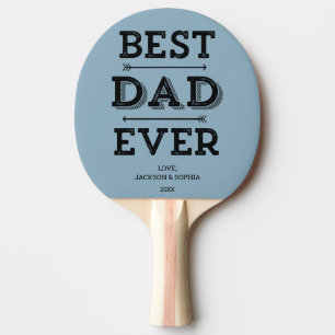 Pala De Ping Pong El mejor papá jamás arresta al Personalizado azul 