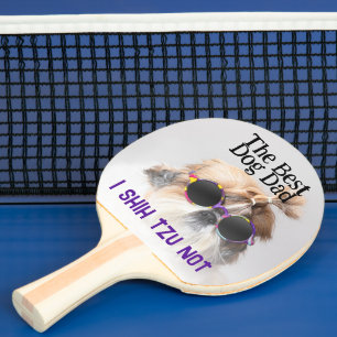 Pala De Ping Pong El mejor papá perro Shih Tzu No Día del Padre