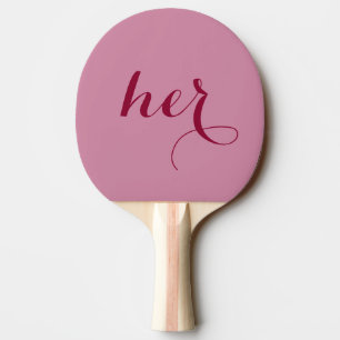 Pala De Ping Pong Él o su juego novia Groom Ping Pong Paddle