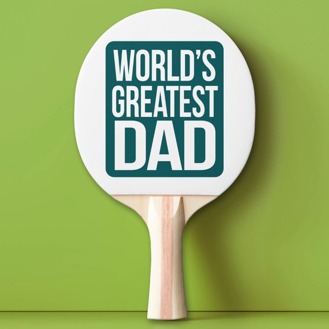 Pala De Ping Pong El papá más grande del mundo (Custom Ping Pong Paddle for Dad)