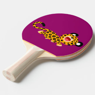 Pala De Ping Pong El Personalizado cariñoso leopardo Ping Pong Paddl