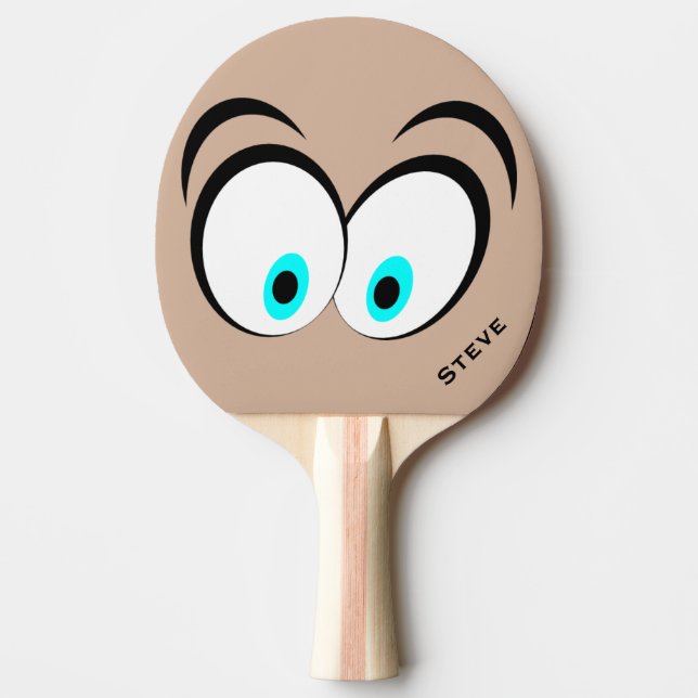Pala De Ping Pong El Personalizado de los ojos graciosos Ping Pong P (Anverso)