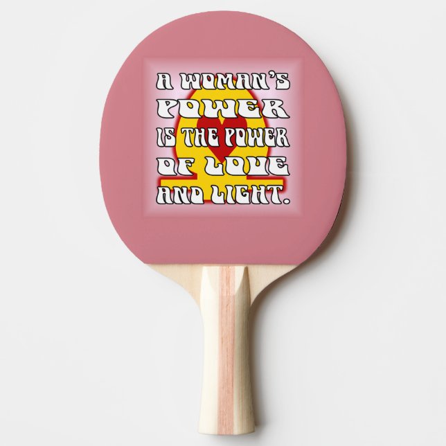 Pala De Ping Pong El poder de la mujer (Anverso)