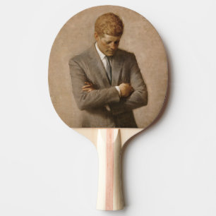 Pala De Ping Pong El presidente estadounidense John Kennedy Retrato