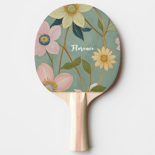 Pala De Ping Pong El suave despertar de la primavera personalizado (Anverso)