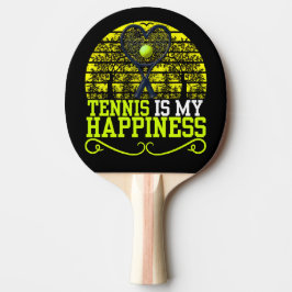 Pala De Ping Pong el tenis es mi felicidad