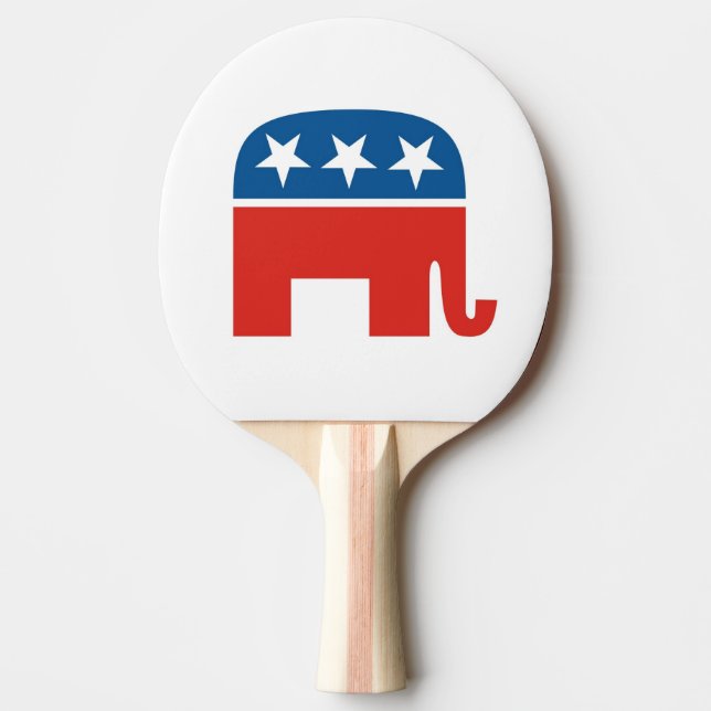 Pala De Ping Pong elefante fiesta republicano de estados unidos (Anverso)