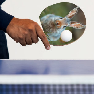 Pala De Ping Pong "Elegancia azul: el conejo ruso"