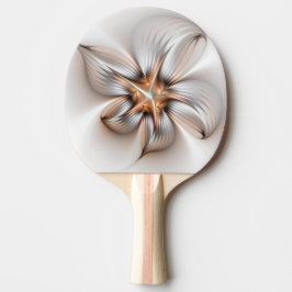 Pala De Ping Pong Elegancia floral modernidad Resumen arte fractal