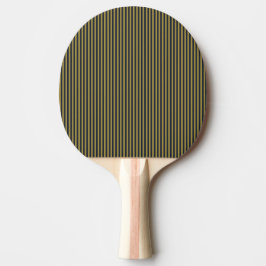 Pala De Ping Pong Elegante delgado oro y franjas verticales azul de 