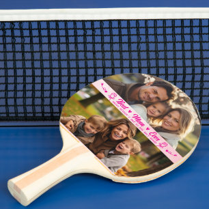 Pala De Ping Pong Elegante foto de texto Día de la Madre acuarela ro
