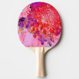 Pala De Ping Pong Elegante Hortensia Limelight Púrpura y Naranja