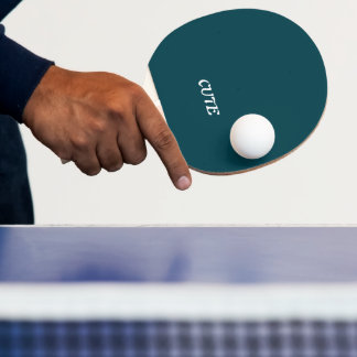 Pala De Ping Pong Elegante Moda Azul Verde azulado