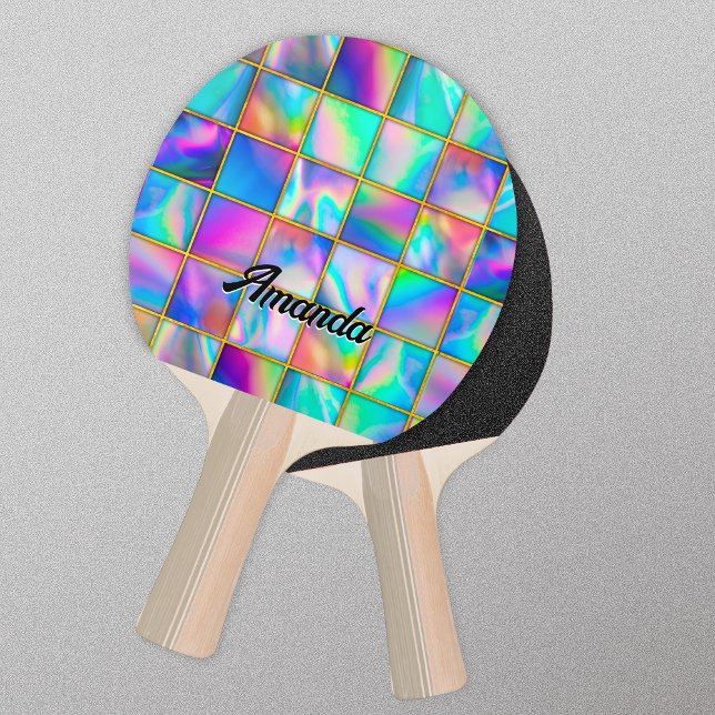 Pala De Ping Pong Elegante plaza holográfica de moda de imitación de (Subido por el creador)