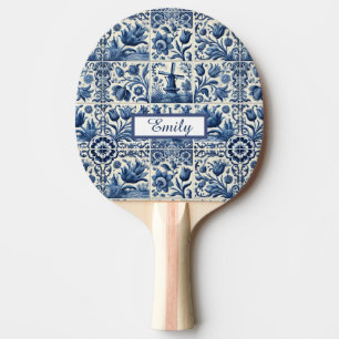 Pala De Ping Pong Elegantes mosaicos Delft Personalizados