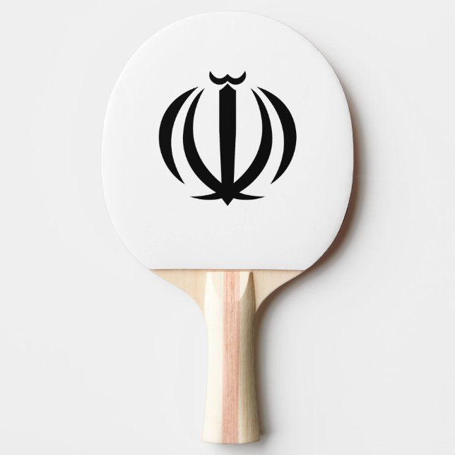 Pala De Ping Pong Emblema de Irán (Anverso)