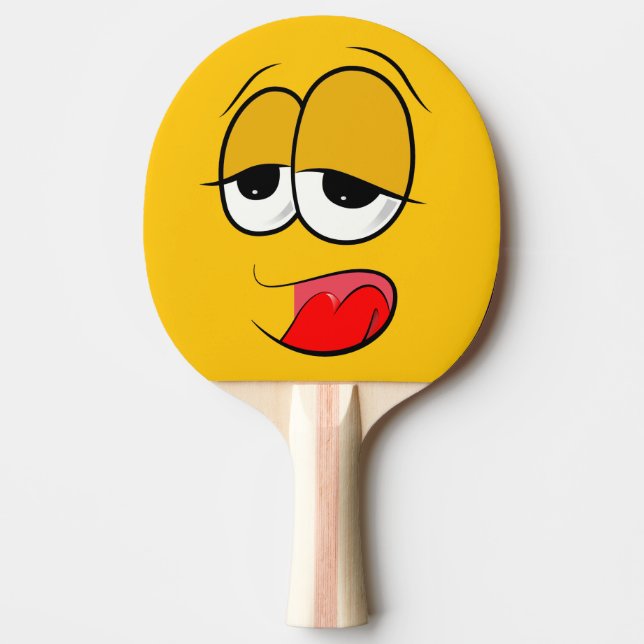 Pala De Ping Pong Emoji amarilla (Anverso)