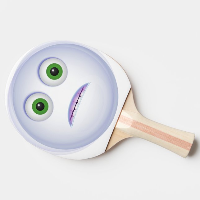 Pala De Ping Pong Emoji - Cara divertida (Lateral)