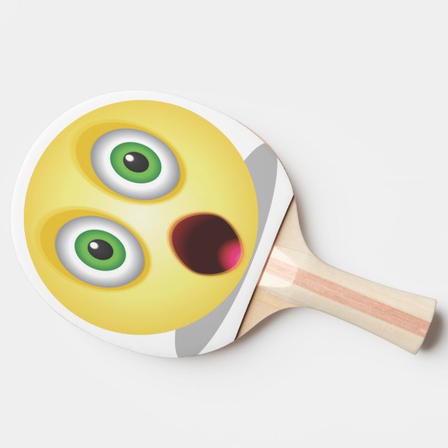 Pala De Ping Pong Emoji - Cara divertida (Lateral)