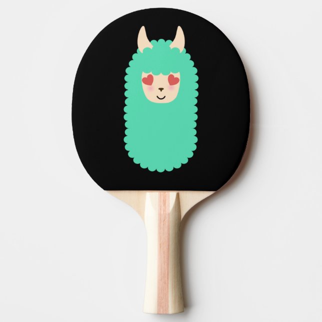Pala De Ping Pong Emoji del amor de la llama (Anverso)